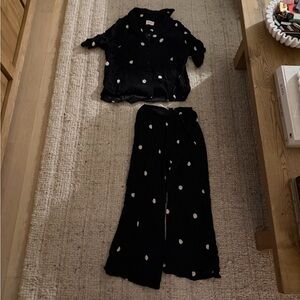 DISSH Black and White Polka Dot Jumpsuit